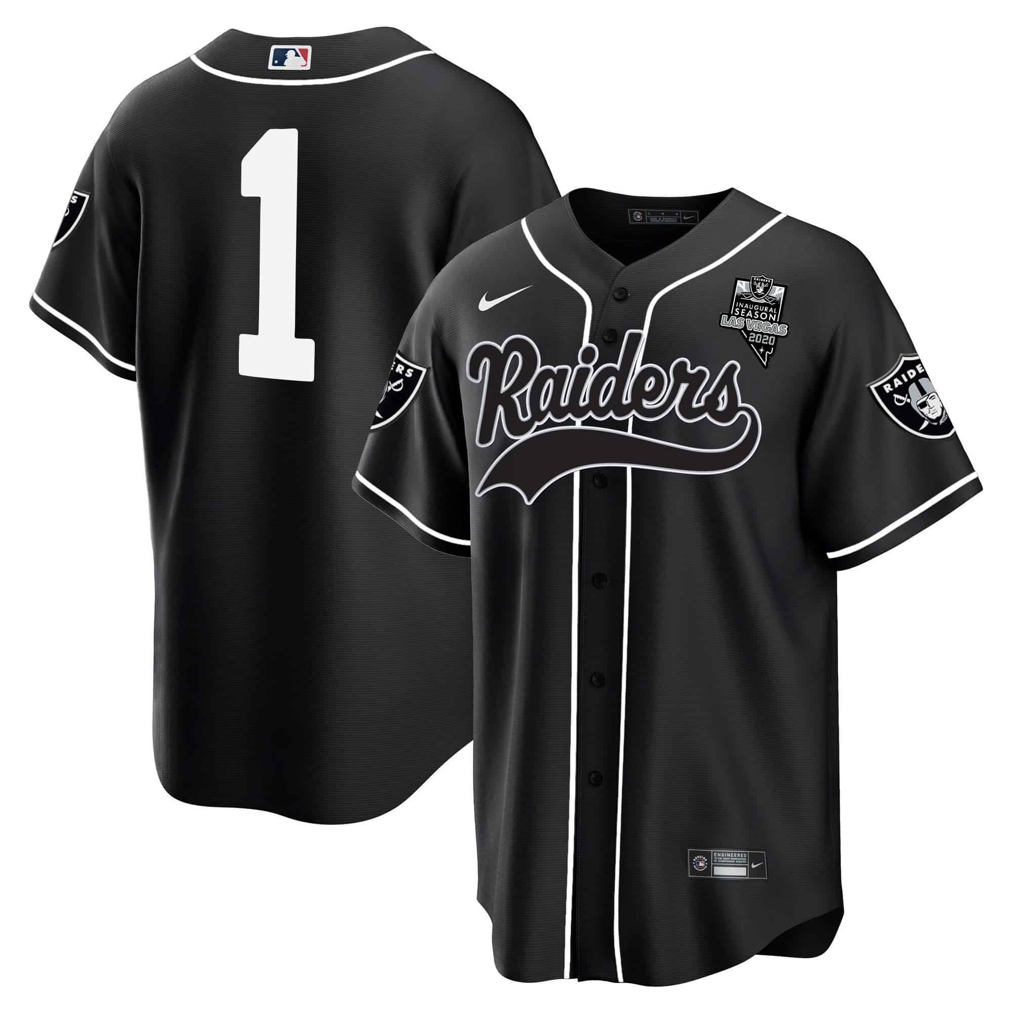 Men Oakland Raiders #1 No Name Black 2024 Nike Vapor Baseball NFL Jersey->indianapolis colts->NFL Jersey